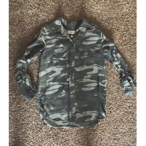 Camouflage button down